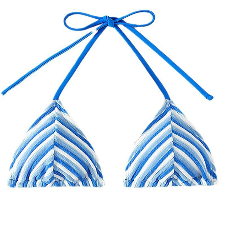 Damen Triangel-Bikini mit stilvollen Streifen Drune