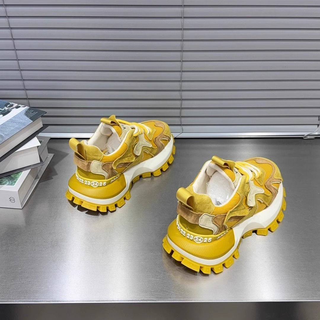 Damen Chunky Sneakers mit ausgeprägter Profilsohle und atmungsaktiver Oberflächenstruktur Drune