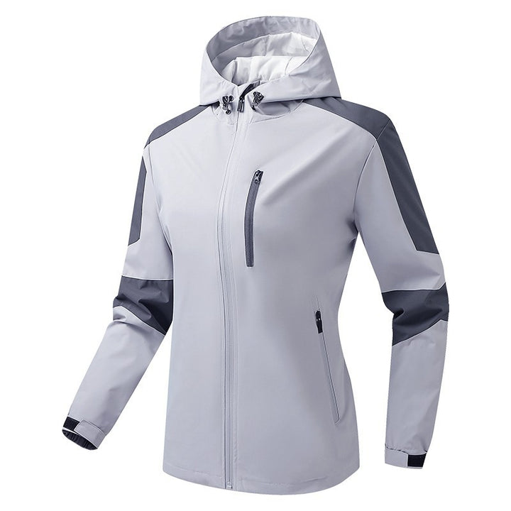 Herren Atmungsaktive Softshell-Trekkingjacke mit Kapuze und wasserdichter Membran Drune