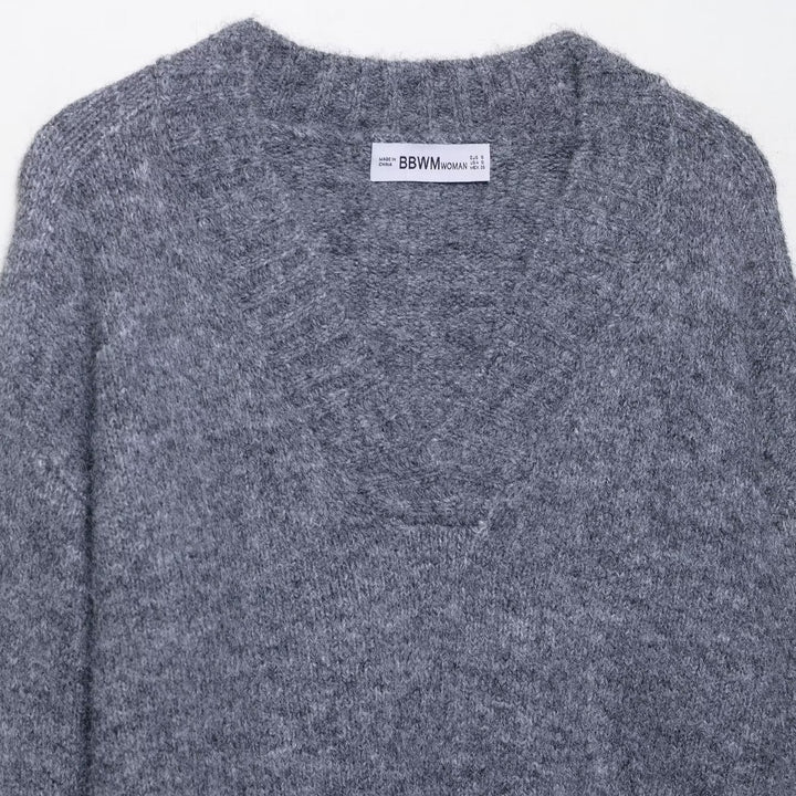 Damen V-Ausschnitt Pullover Drune