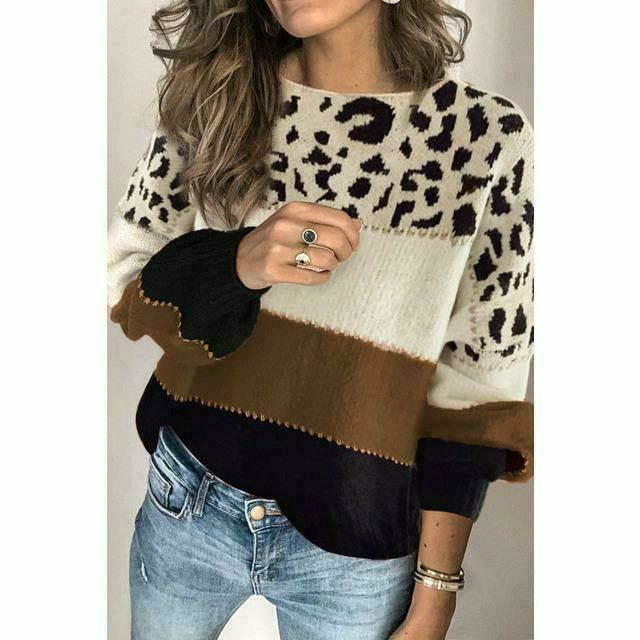 Drune | Pullover mit Leoparden Print