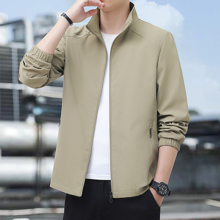 Herren Sportliche Freizeitjacke mit hohem Kragen Drune