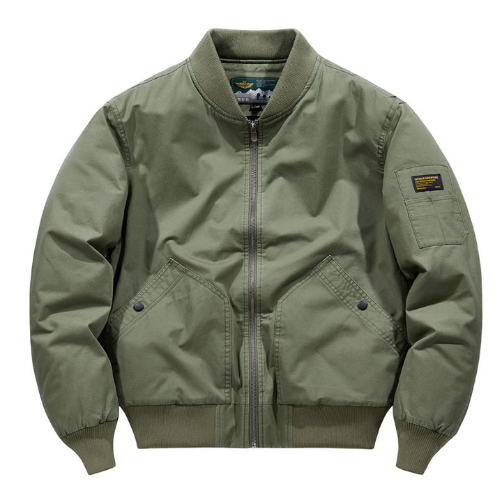 Herren Modische bomberjacke mit Steppdetails Drune