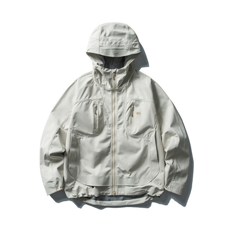 Unisex Technische Softshell-Fieldjacke mit verschweißten Nähten, vier Reißverschlusstaschen und verlängerter Rückenpartie Drune