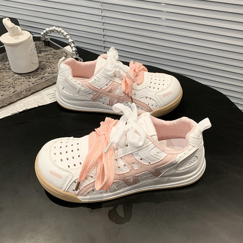 Damen Bequeme Freizeitsneaker mit atmungsaktiver Oberflächenstruktur und flexibler Sohle Drune
