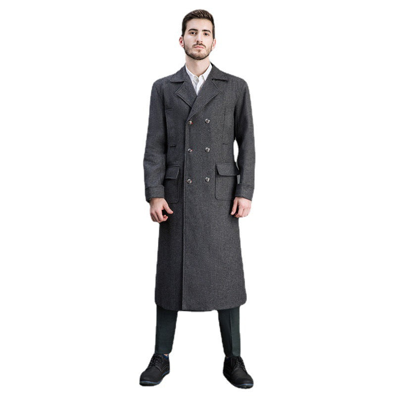 Herren Doppelreihiger Mantel Drune