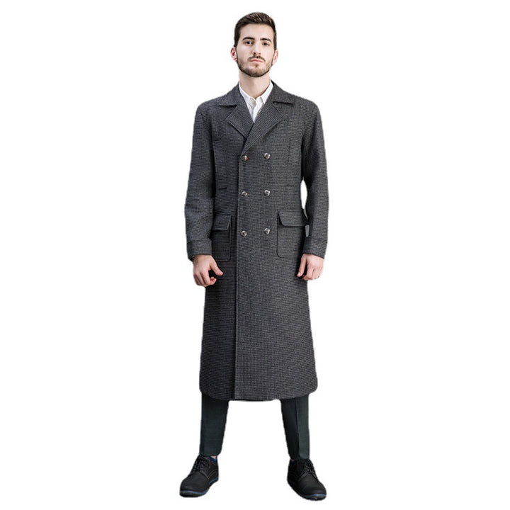 Herren Doppelreihiger Mantel Drune