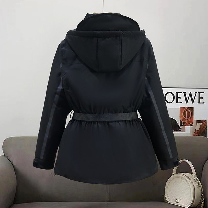 Damen Isolierte Parkajacke mit praktischem Taillengürtel und großen Taschen Drune