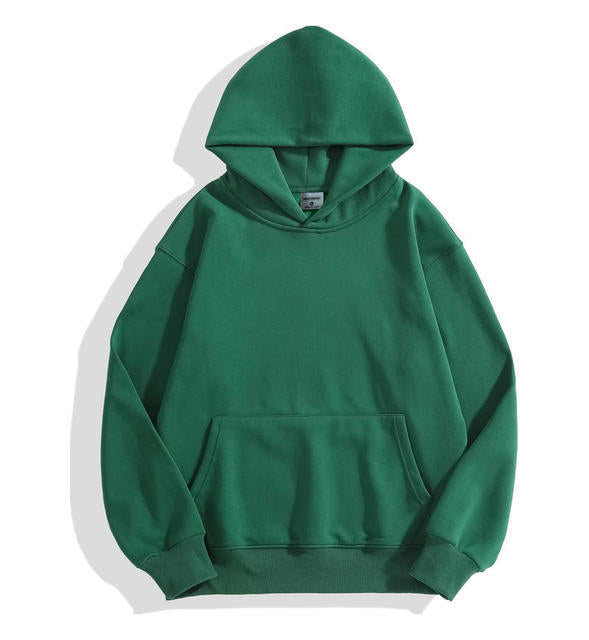 Unisex nan klassischer Kapuzenpullover mit Kängurutasche und weichem Baumwollfleece Drune