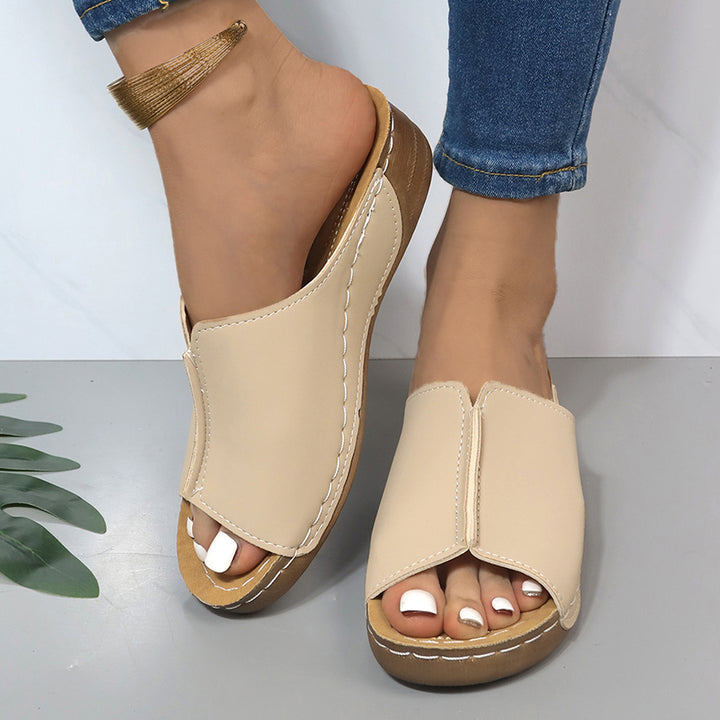 Damen Komfortable Riemensandalen mit anatomisch geformtem Fußbett Drune