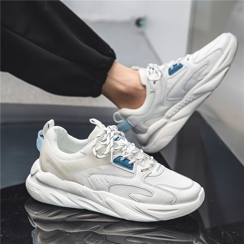 Herren Moderne Chunky-Sneaker mit atmungsaktivem Strickoberteil, gepolsterter Komfortsohle und rutschfester Profil-Laufsohle Drune