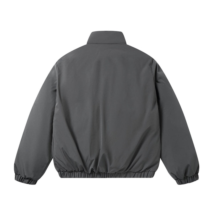 Herren Kurz geschnittene zweifarbige Utility-Transition-Jacke mit hohem Stehkragen und großen Fronttaschen Drune
