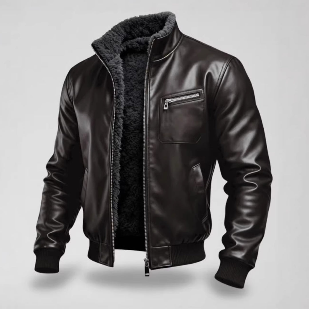 Herren Lederjacke mit Innenfutter