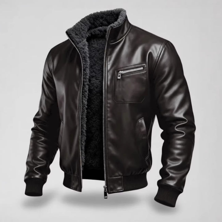 Herren Lederjacke mit Innenfutter