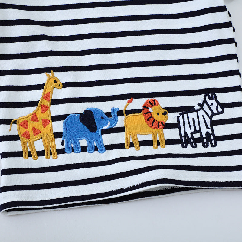 Jungen T-Shirt mit buntem Tiermotiv Drune