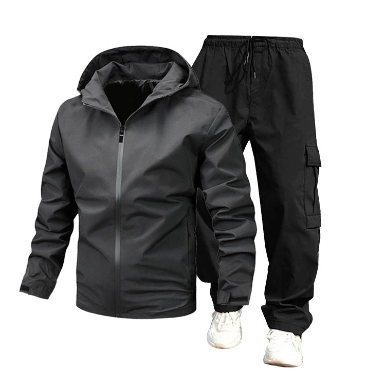 Herren Wetterfeste Outdoor-Jacke und Cargo-Hose Drune