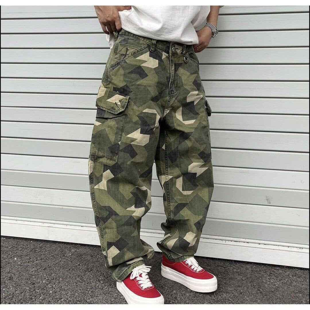 Herren Cargohose mit modernem Camouflage-Muster Drune