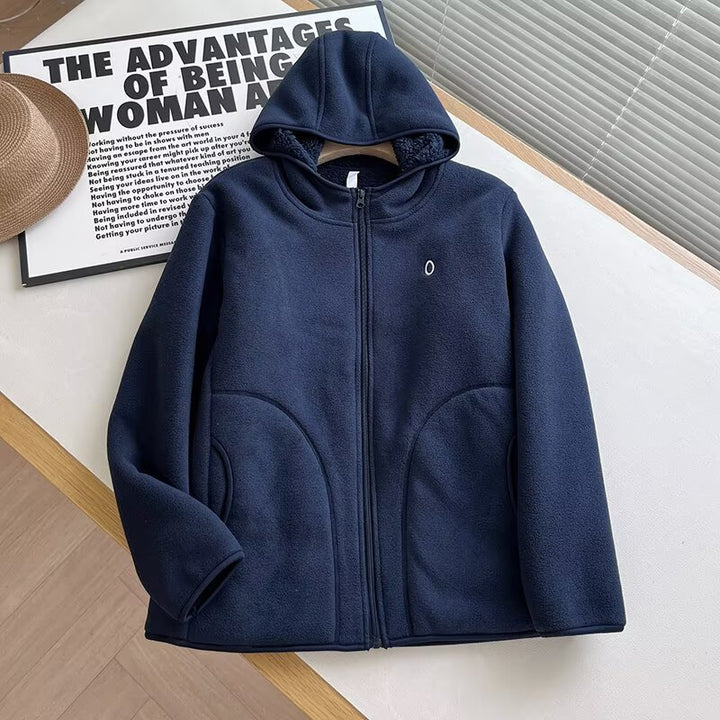 Damen warme Fleecejacke mit kuscheligem Innenfutter Drune