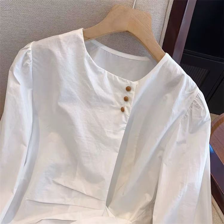 Damen Bluse mit eleganter Schleifenbindung Drune