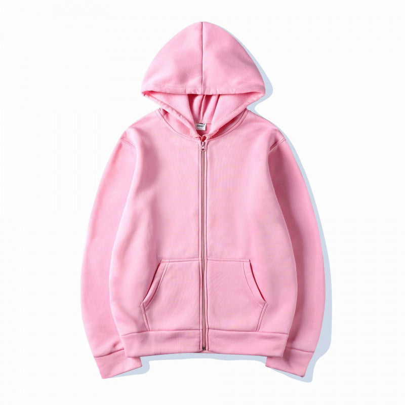 Damen Sportlicher Kapuzenpullover mit durchgehendem Reißverschluss und Tasche Drune
