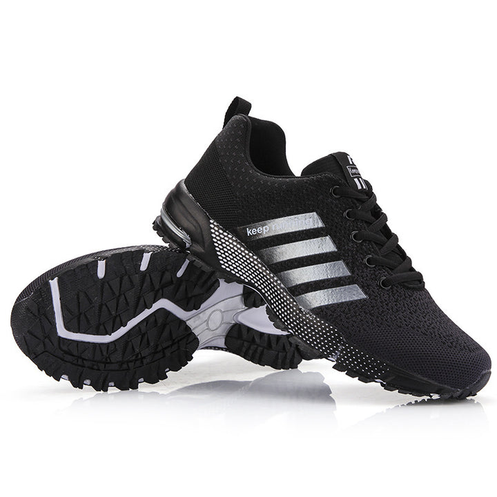 Herren leichte atmungsaktive Lauf‑ und Trail‑Sneaker mit verstärkter Fersendämpfung und griffiger Outdoorlaufsohle Drune
