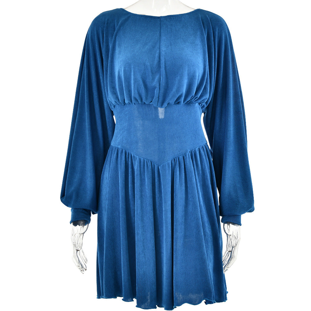 Damen Abendkleid mit weitem Ärmeldesign und schmeichelndem Schnitt Drune