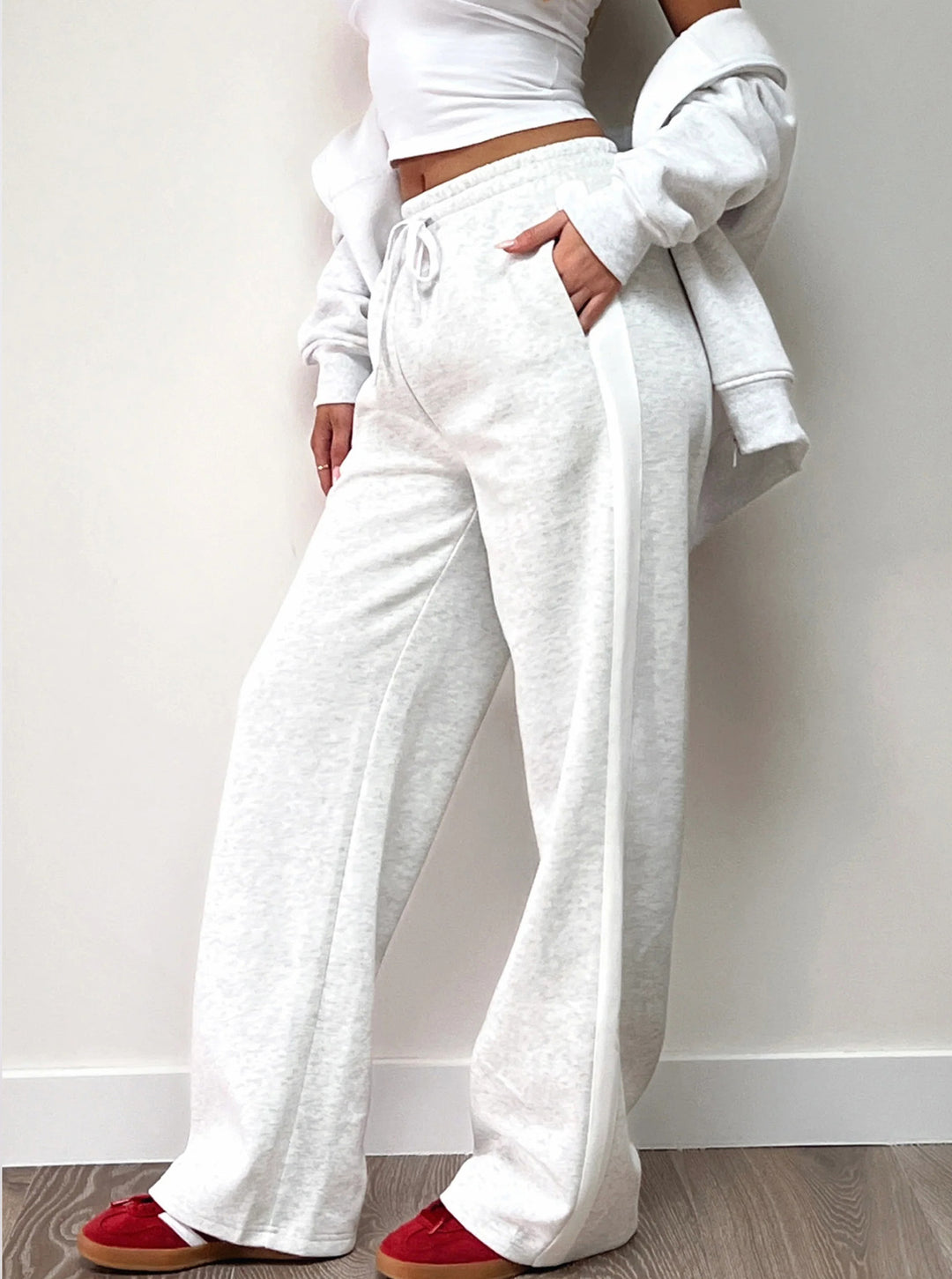 Damen Lässige Freizeithose mit seitlichen Streifen Drune