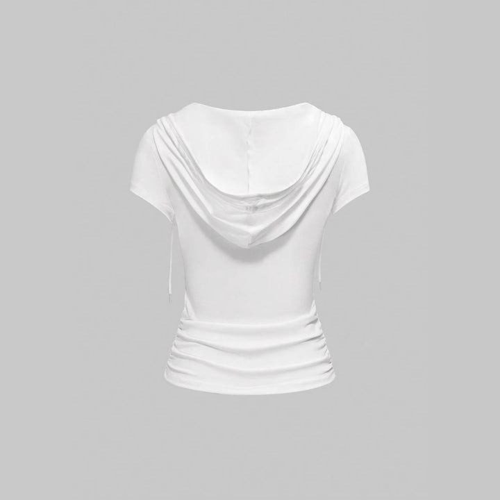 Damen Kapuzen-T-Shirt mit einzigartigem Schriftzug Drune