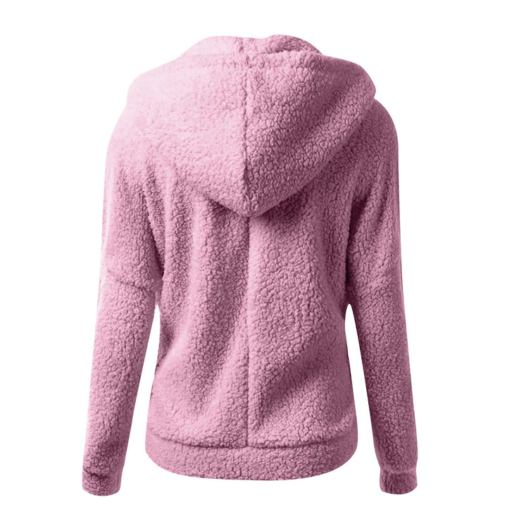 Damen Fleecejacke mit gemütlicher Kapuze Drune