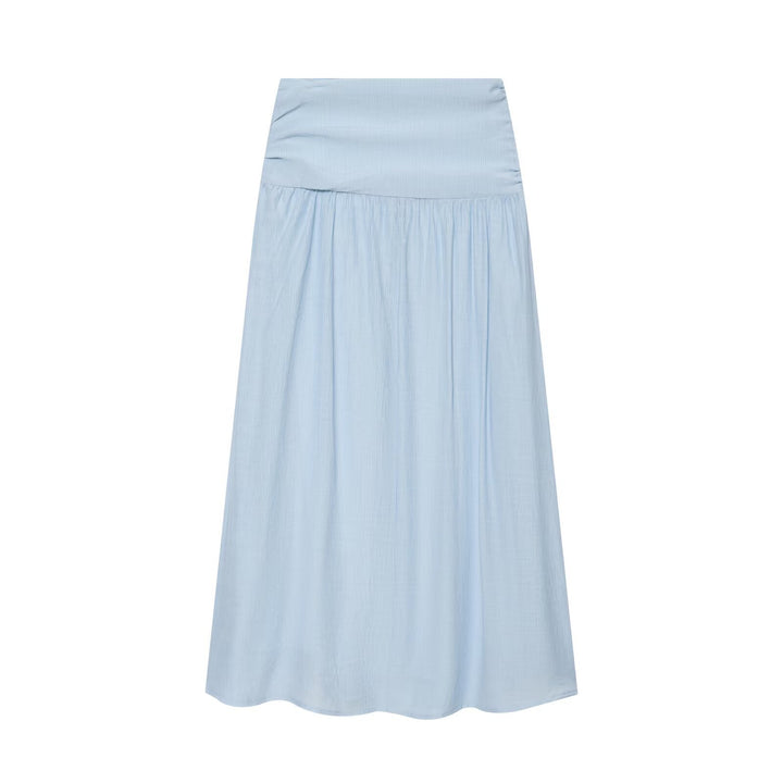 Damen Leichtes plissiertes Crop-Top mit Rüschenkragen und Kordelzug Drune