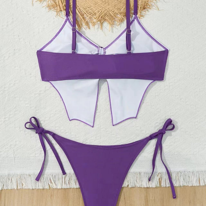 Damen Bikiniset mit verspieltem Schmetterlingsdesign Drune