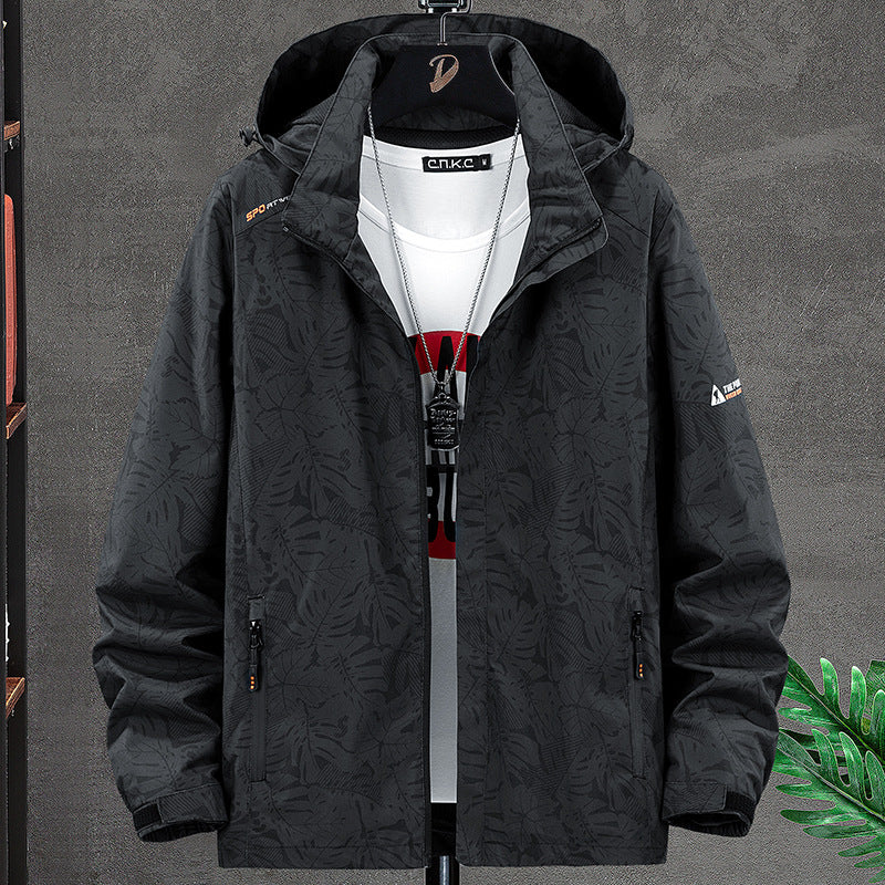 Herren Wetterfeste Allwetterjacke mit praktischem Kapuzendesign Drune
