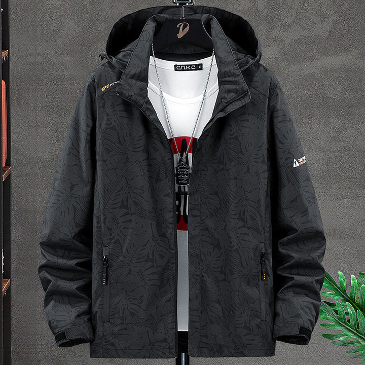 Herren Wetterfeste Allwetterjacke mit praktischem Kapuzendesign Drune