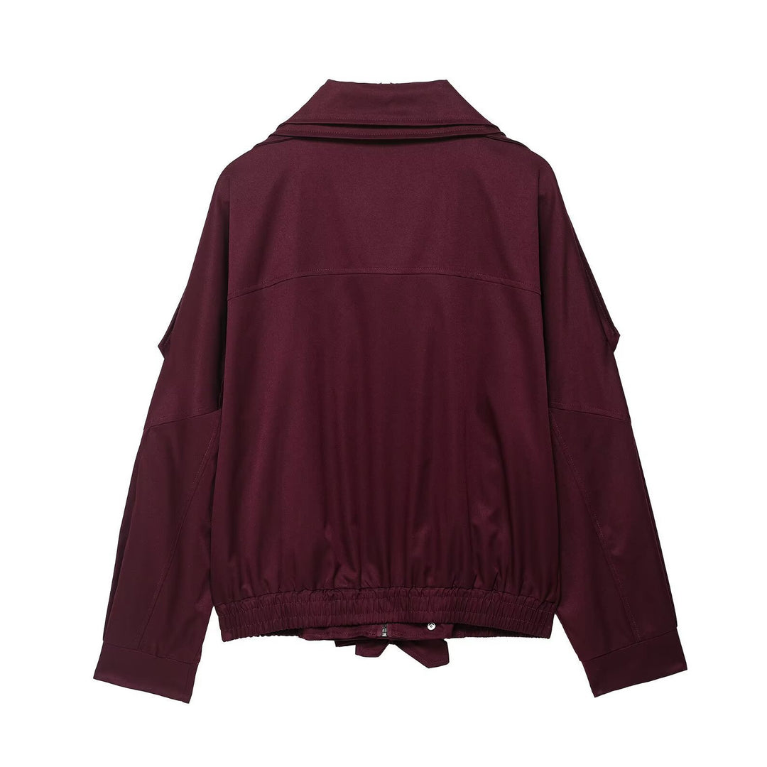 Damen sportliche Übergangsjacke mit verstellbarem Bund und praktischen Taschen Drune