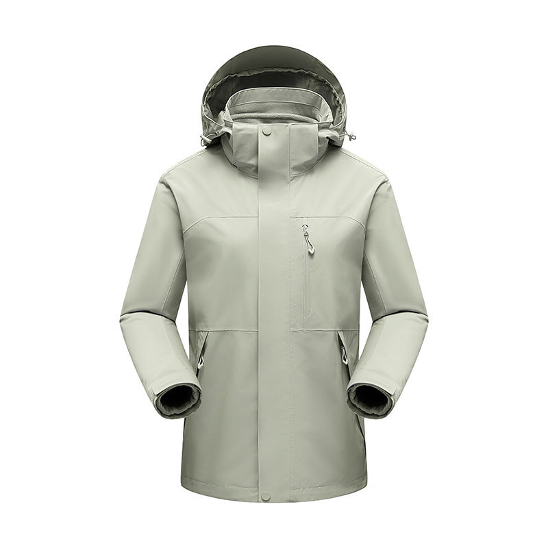 Herren Wasserabweisender Winterparka mit abnehmbarer Kapuze und getapten Nähten Drune