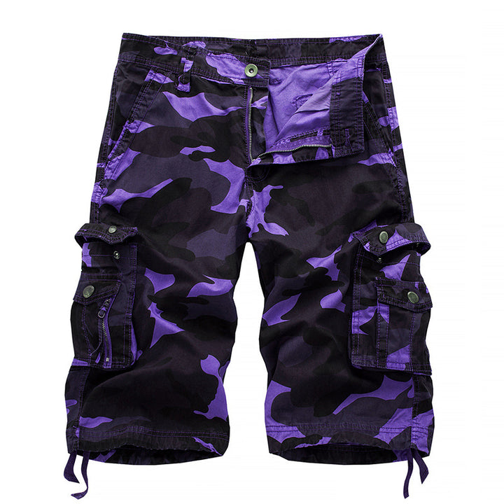 Herren Cargo-Shorts mit Utility-Taschen und verstellbarem Bund Drune
