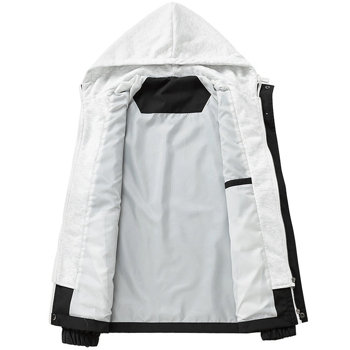 Herren technische Kapuzen-Softshelljacke mit verstellbarer Kapuze und Utility-Taschen Drune