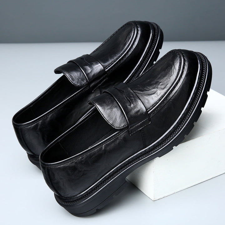 Herren Elegante Ledermokassins mit rutschfester Sohle Drune