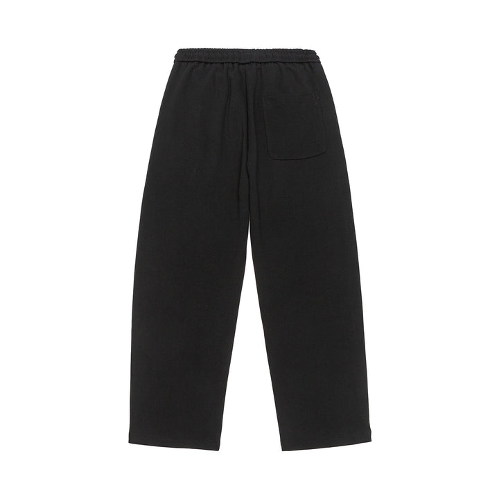 Damen Weite Cropped-Sweathose mit Elastikbund und aufgesetzter Gesäßtasche Drune