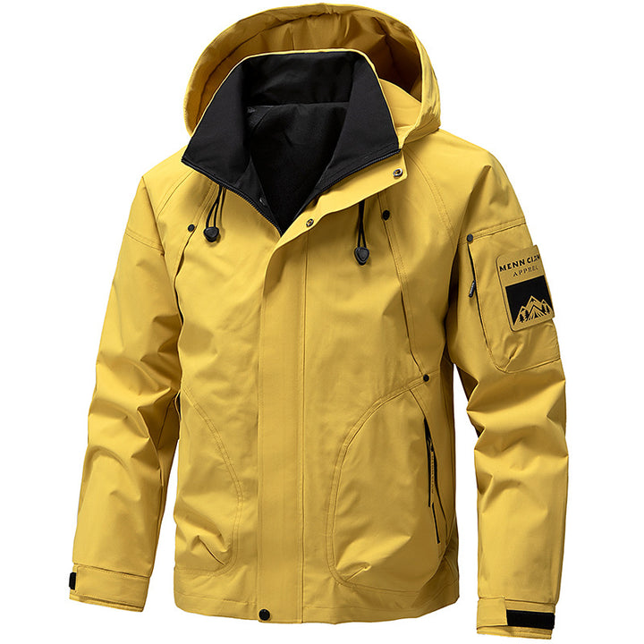 Herren Wetterfeste und Atmungsaktive Outdoor-Jacke Drune