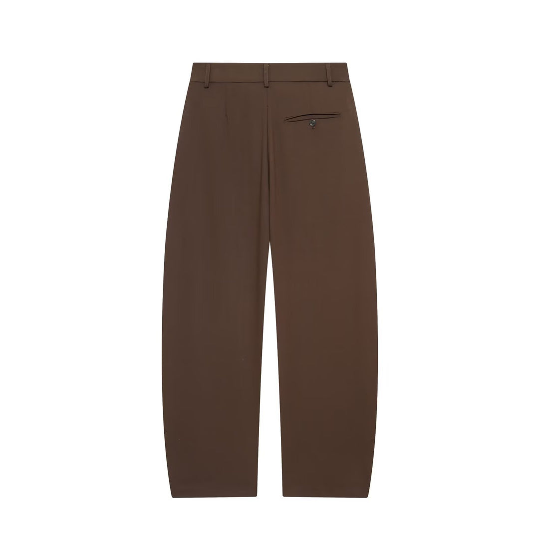 Damen Highwaist-Cropped-Hose mit weitem Bein und geradem Saum Drune