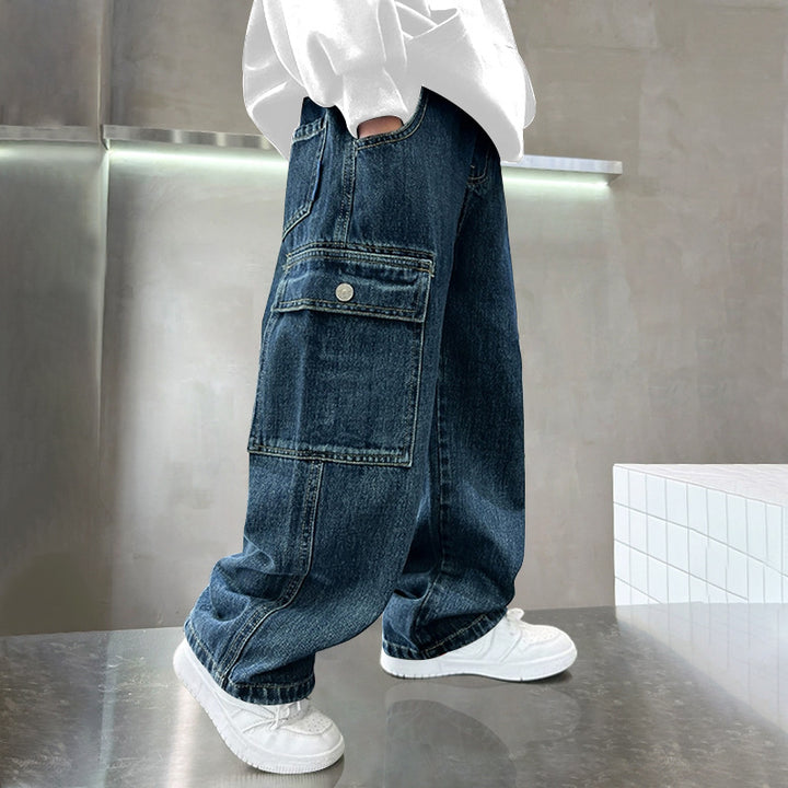 Damen lässige Cargo-Jeans von Drune