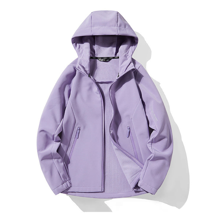 Herren Leichte Softshell-Kapuzenjacke mit Fleece-Innenfutter und wasserabweisender Oberfläche Drune