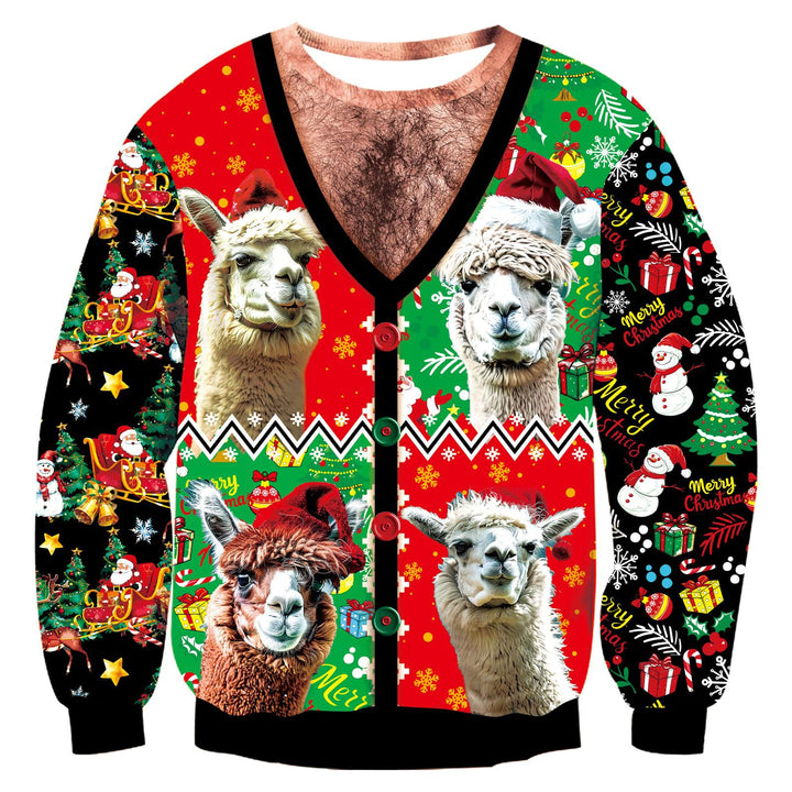 Damen Lustiger Weihnachtlicher Sweatshirt Drune