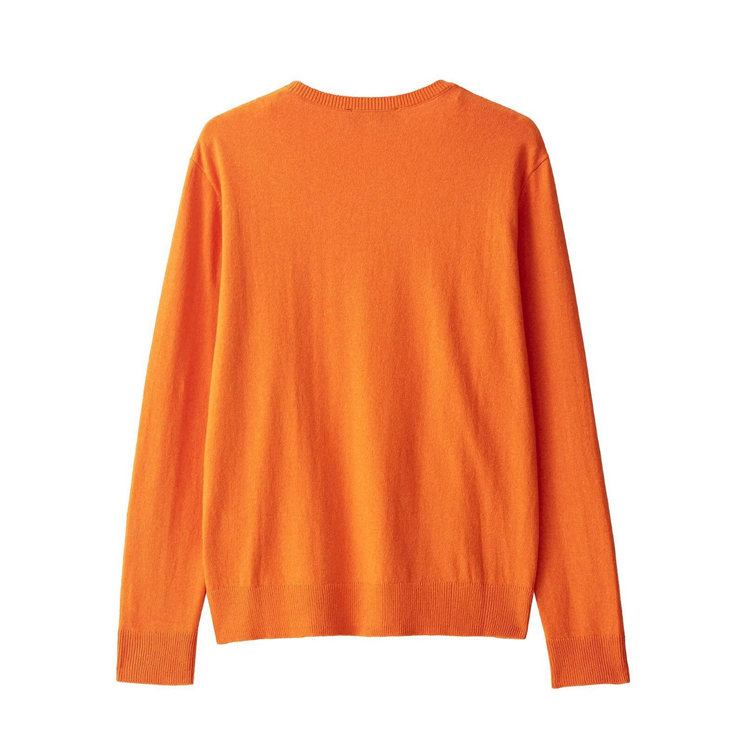Damen eleganter V-Ausschnitt Strickpullover Drune