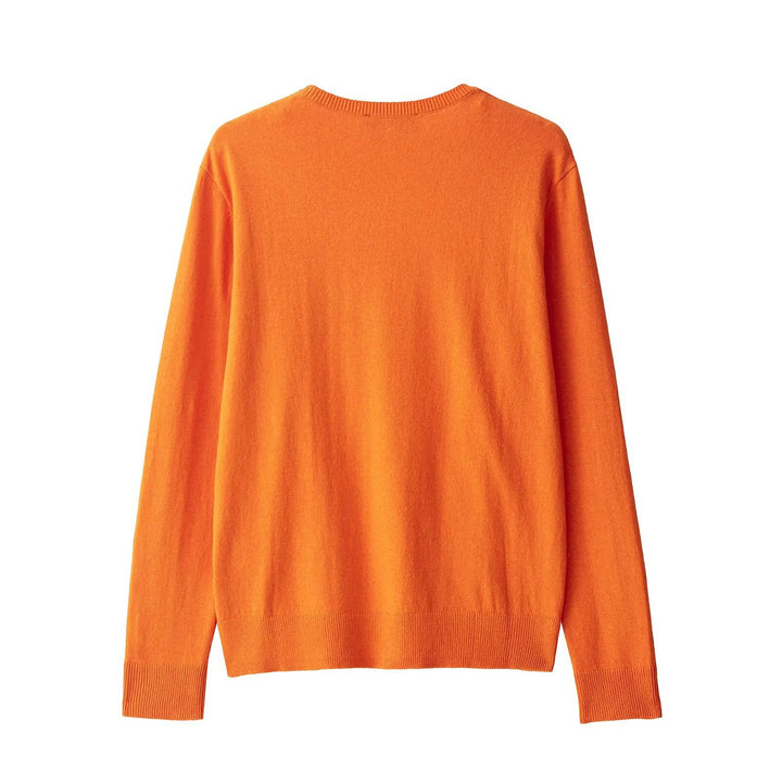 Damen eleganter V-Ausschnitt Strickpullover Drune