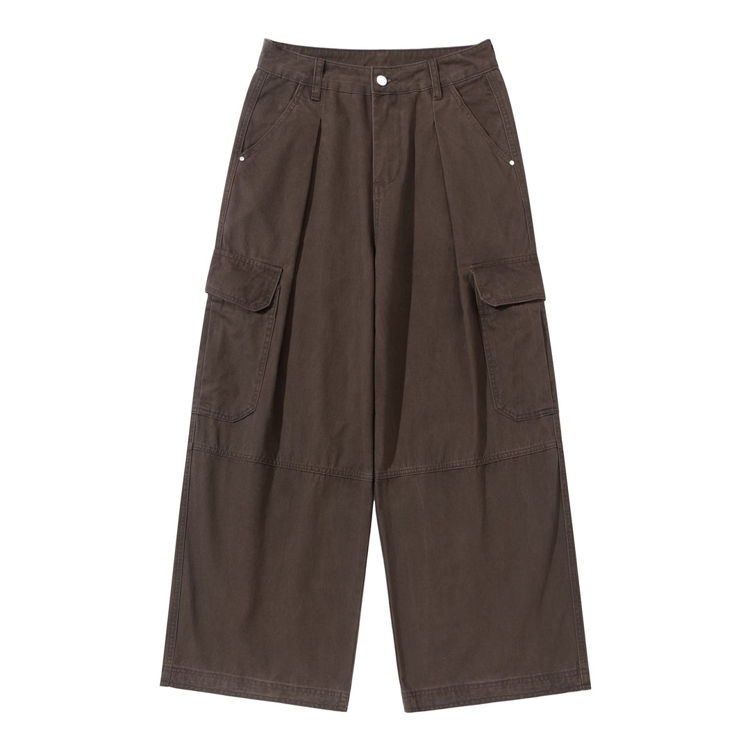 Damen Hochgeschnittene Cargo‑Culotte im Workwear‑Look mit Kellerfalten und Klappentaschen Drune