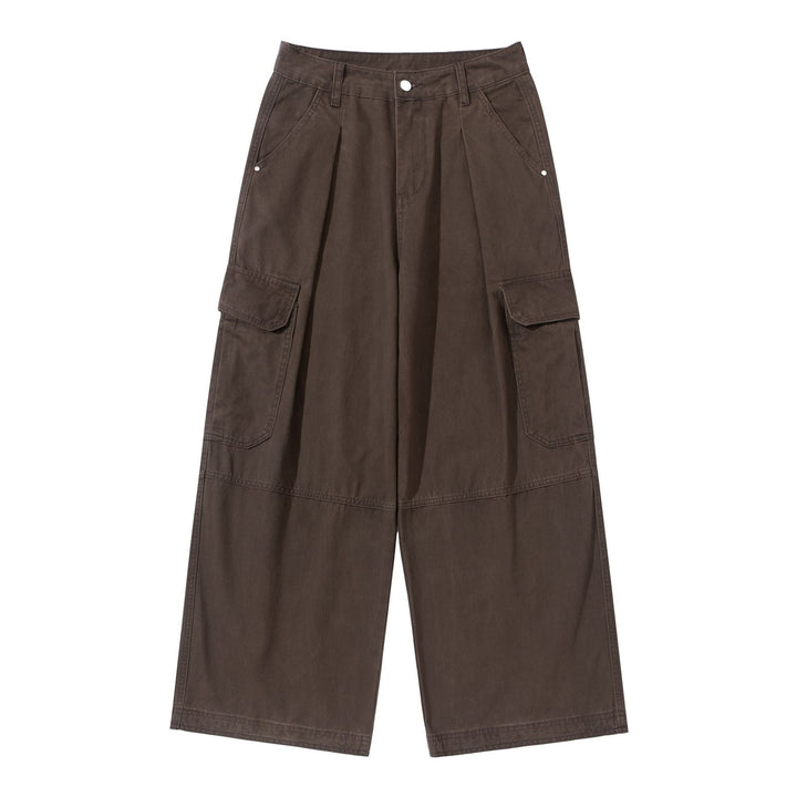 Damen Hochgeschnittene Cargo‑Culotte im Workwear‑Look mit Kellerfalten und Klappentaschen Drune