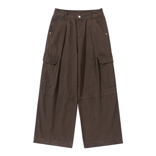 Damen Hochgeschnittene Cargo‑Culotte im Workwear‑Look mit Kellerfalten und Klappentaschen Drune