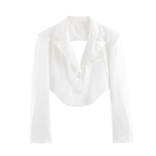 Damen Kurzblazer-Bolero mit Reverskragen und taillierter Silhouette Drune